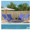 vidaXL Serviettes de plage 4 pcs bleu royal 60x135 cm tissu 400 GSM