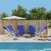 vidaXL Serviettes de plage 6 pcs bleu royal 60x135 cm tissu 400 GSM