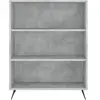vidaXL Buffet haut Gris béton 69,5x34x180 cm Bois d'ingénierie