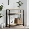 Vidaxl table console chêne sonoma 75x29x75 cm bois d'ingénierie