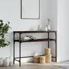 vidaXL Table console chêne fumé 100x35,5x75 cm bois d'ingénierie