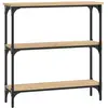 vidaXL Table console chêne sonoma 75x22,5x75 cm bois d'ingénierie