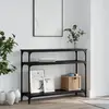 vidaXL Table console noir 100x29x75 cm bois d'ingénierie