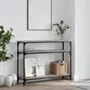 vidaXL Table console sonoma gris 100x29x75 cm bois d'ingénierie