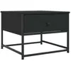 vidaXL Table basse noir 51x51x40 cm bois d'ingénierie