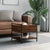vidaXL Table basse chêne marron 50x50x50 cm bois d'ingénierie