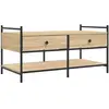 vidaXL Table basse chêne sonoma 99x50x50 cm bois d'ingénierie