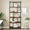 vidaXL Bibliothèque 6 niveaux chêne fumé 76x32x192cm bois d'ingénierie