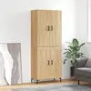 vidaXL Highboard chêne Sonoma 69,5x34x180 cm Matériau dérivé du bois