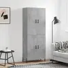 vidaXL Buffet haut Gris béton 69,5x34x180 cm