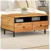 vidaXL Table basse 80x54x40 cm bois massif d'acacia