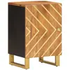 vidaXL Armoire bain marron et noir 38x33,5x58 cm bois massif manguier