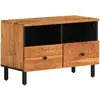 vidaXL Meuble TV 70x33x46 cm Bois d'acacia massif