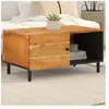vidaXL Table basse 80x50x40 cm bois massif d'acacia