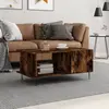 vidaXL Table basse chêne fumé 90x50x40 cm bois d'ingénierie