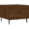 vidaXL Table basse Chêne marron 50x50x40 cm Bois d'ingénierie