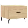 vidaXL Table basse Chêne sonoma 50x50x40 cm Bois d'ingénierie