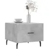 vidaXL Tables basses 2 pcs gris béton 50x50x40 cm bois d'ingénierie