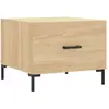 vidaXL Table basse Chêne sonoma 50x50x40 cm Bois d'ingénierie