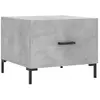 vidaXL Table basse gris béton 50x50x40 cm bois d'ingénierie