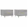 vidaXL Tables basses 2 pcs sonoma gris 50x50x40 cm bois d'ingénierie