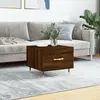 vidaXL Table basse Chêne marron 50x50x40 cm Bois d'ingénierie