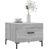 vidaXL Tables basses 2 pcs sonoma gris 50x50x40 cm bois d'ingénierie