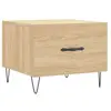 vidaXL Table basse Chêne sonoma 50x50x40 cm Bois d'ingénierie