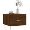 vidaXL Tables basses 2 pcs chêne marron 50x50x40 cm bois d'ingénierie