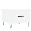 vidaXL Table basse blanc 50x50x40 cm bois d'ingénierie