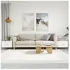 vidaXL Tables basses 2 pcs blanc brillant 50x50x40cm bois d'ingénierie