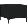 vidaXL Table basse Noir 50x50x40 cm Bois d'ingénierie