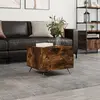 vidaXL Table basse Chêne fumé 50x50x40 cm Bois d'ingénierie