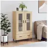 vidaXL Buffet haut chêne sonoma 69,5x31x115 cm bois d'ingénierie