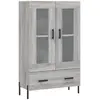 vidaXL Buffet haut sonoma gris 69,5x31x115 cm bois d'ingénierie