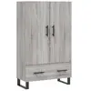 vidaXL Buffet haut sonoma gris 69,5x31x115 cm bois d'ingénierie