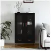 vidaXL Buffet haut noir 69,5x31x115 cm bois d'ingénierie