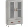 vidaXL Buffet haut sonoma gris 69,5x31x115 cm bois d'ingénierie
