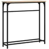 vidaXL Table console chêne sonoma 75x19,5x75 cm bois d'ingénierie