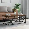 vidaXL Table basse Chêne marron 100x50x40 cm Bois d'ingénierie