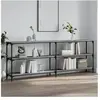 vidaXL Table console sonoma gris 200x29x75 cm bois d'ingénierie