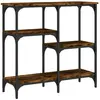 vidaXL Table console chêne fumé 80x29x75 cm bois d'ingénierie