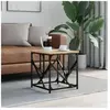 vidaXL Table basse chêne sonoma 45x45x47,5 cm bois d'ingénierie