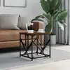 vidaXL Table basse chêne marron 45x45x47,5 cm bois d'ingénierie