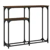 vidaXL Table console chêne marron 90x22,5x75 cm bois d'ingénierie