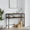 vidaXL Table console chêne marron 100x35,5x75 cm bois d'ingénierie