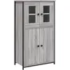 vidaXL Buffet haut sonoma gris 62x32x106,5 cm bois d'ingénierie