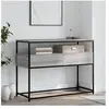vidaXL Table console sonoma gris 100x40x75 cm bois d'ingénierie