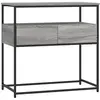 vidaXL Table console sonoma gris 75x40x75 cm bois d'ingénierie