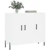 vidaXL Buffet blanc 90x34x80 cm bois d'ingénierie